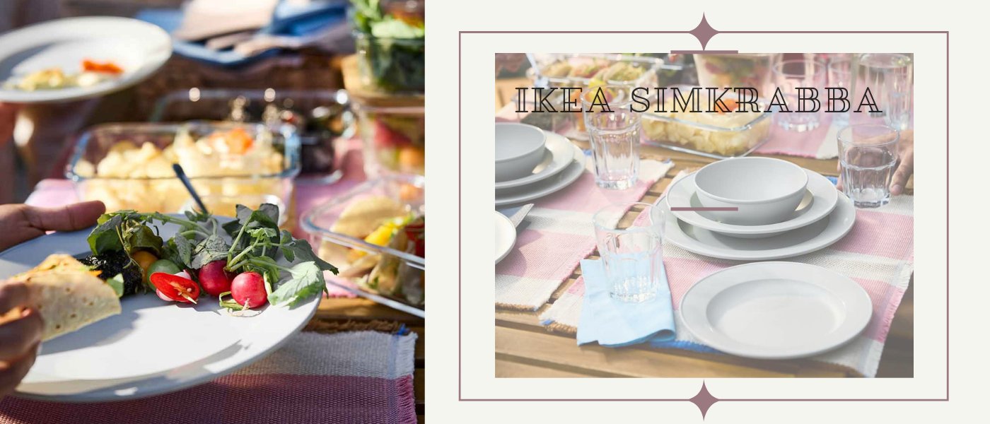 بشقاب غذاخوری ایکیا مدل IKEA SIMKRABBA